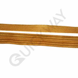 Trenza de encaje ceremonial uniforme francés hecha a mano, trenza de alambre de lingotes Mylar bordada con decoración de hilo para accesorios - Product Image 2