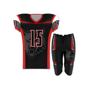 Uniforme de Football américain Sublimation, nouveau Style, hauts dessins de haute qualité, meilleure vente, uniformes de Football américain - Product Image 1