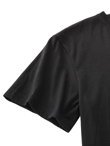 เสื้อยืดผ้าถักแขนสั้นพิมพ์ลายสำหรับผู้ชายชุดลำลองสวมใส่สบายสำหรับทุกฤดูกาลผ้าย้อมสีล้วนส่งออกจากบังคลาเทศ - Product Image 3