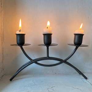 Vintage <b>Black</b> <b>Pillar</b> <b>Candle</b> Holder in Best Quality Handcrafted Metal Perfect for Elegant Tabletop Home Decoration - Product Image 6
