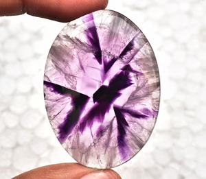 Cabochon en étoile d'améthyste pour bijoux, trapèze de haute qualité, de taille personnalisée - Product Image 2