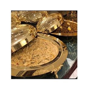 Plato de latón macizo para servir comida, Calidad exclusiva, el mejor diseño, para hoteles y restaurantes - Product Image 1