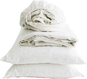 Juego de cama moderno de lino francés puro, Sábana plana bajera lavada con enzima, venta al por mayor, <span class=keywords><strong>amazon</strong></span> 100% - Product Image 3