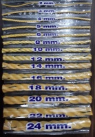 Haute qualité 3/4 brins cordon 3mm 4mm Monofilament/Danline/Film couleur corde taille personnalisée Nylon/PP/papier emballage inde pour