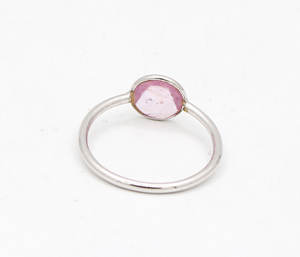Anillo de bodas hecho a mano de plata de ley sólida 925 con hermoso bisel de piedras preciosas de zafiro Rosa ajuste GIA certificado para fiestas - Product Image 3