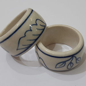 Anillos de servilleta de cerámica al por mayor recién llegados hechos a mano para ocasiones únicas y obsequios - Product Image 1