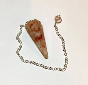 Péndulos de piedra solar de alta calidad, artesanías de piedra semipreciosa para prácticas de adivinación metafísica, fines de adivinación - Product Image 1