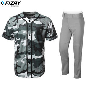 FIZAY ENTERPRISES Vêtements de sport personnalisés pour baseball et softball, haute qualité, respirants, séchage rapide, uniforme avec logo personnalisé, grandes tailles, dernières tendances - Product Image 4