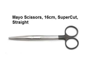 Tc Mayo-tijera recta de 14,5 Cm, hecha de acero inoxidable de calidad de grado alemán - Product Image 3