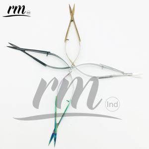 RMI Eye Brow Professional Eye Brow -Micro Ciseaux 4.5 "Droit Castroviejo Stitch Cutting Broderie Spring Action extra sharp - Product Image 6