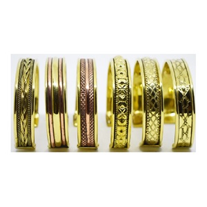 Vintage 1990 Indian <b>boho</b> festival jewelry Bangle Oval Cuff <b>Bracelet</b> Gold Matte Finish Gold Jewelry Gift for Sister - Product Image 2