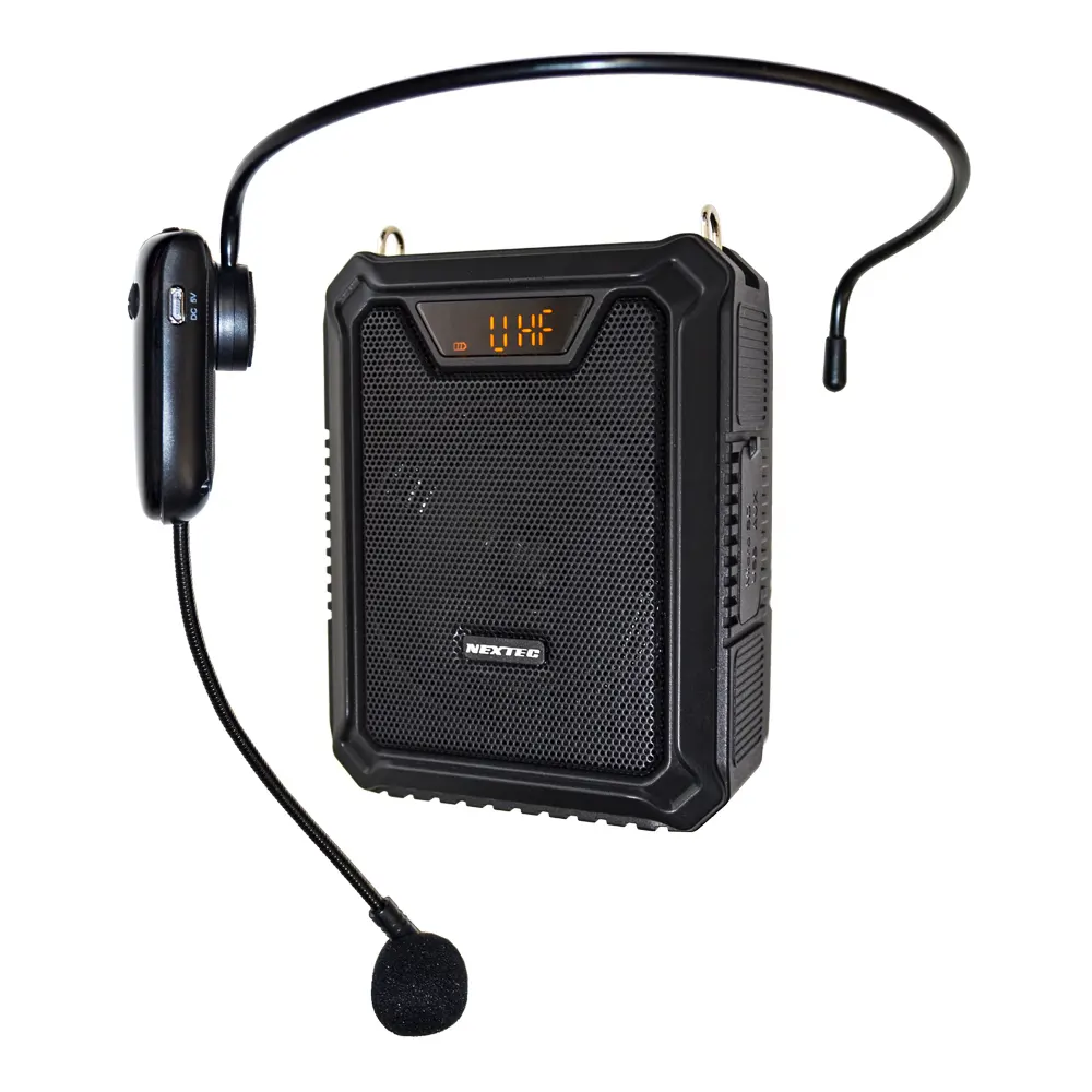 Waterproof wireless Loud Sound Portable Light Professional Speakers Megaphone Loudspeaker with headset-phone