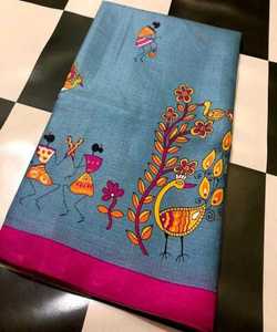 Designer Banarasi Cotton Silk Saree South India Unstitched Blouse Piece Latest Design Wedding Party Wear 5.5m Ethnic Garment - Product Image 4