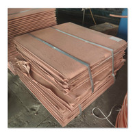 Nouvelles Cathodes de Cuivre Électrolytiques 99,99% Produites en Usine, Prix LME, Vente en Gros, Service de Soudage, Marque Cathode, Modèle Cathode323
