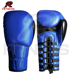 Gants de boxe en cuir PU personnalisés pour l'entraînement et le sparring de kick-boxing avec fermeture auto-agrippante et caractéristiques antidérapantes - Product Image 6