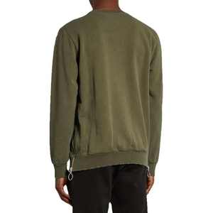 เสื้อกันหนาวผู้ชายผ้าโพลีเอสเตอร์/ ผ้าฝ้ายไซส์ใหญ่พิเศษคอลูกเรือผ้าโพลีเอสเตอร์น้ำหนักเบาออกแบบได้ตามต้องการสำหรับฤดูหนาว - Product Image 3