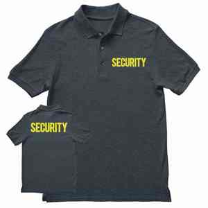 Polos de guardia de seguridad de alta visibilidad, polos informales de talla grande para trabajadores de seguridad con logotipos personalizables de alta calidad - Product Image 1