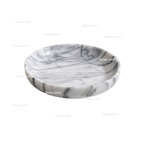 Bol de service en marbre de qualité supérieure forme ronde bol de service à dessert de taille personnalisée pour usage domestique - Product Image 1