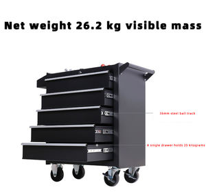 Drawer <strong>Trolley</strong> <strong>Tools</strong> Storage Cabinet Metal Workshop Durable 5 Carton OEM Silver <strong>Snap</strong> <strong>on</strong> <strong>Tool</strong> Box Rolling <strong>Tool</strong> Chest 3 Years - Product Image 4