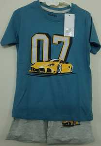 Ensemble de vêtements imprimés pour garçons, T-shirt manches courtes avec demi-pantalon, 8 pièces, collection été - Product Image 5