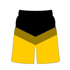 Custom-Made <b>Men's</b> Summer <b>Shorts</b> Set Anti-Wrinkle Polyester/Cotton in <b>Black</b> and Yellow for Autumn Wearing - Product Image 5