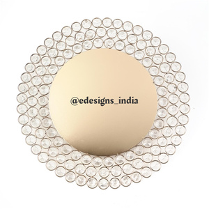 Personnalisé Couleur Métal Chargeur Plaque À La Main En Gros Sous La Plaque partie Décoratif table Ware Designer Plat de Service - Product Image 5