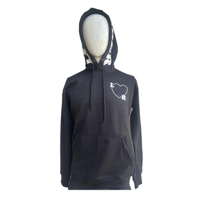 Survêtement d'hiver ajusté pour hommes, 2 pièces, survêtement noir personnalisable - Product Image 4