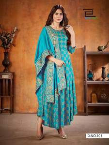 R & D-tela de rayón con Dupatta/bata tipo Kurtis - Product Image 4