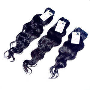 Mechones de cabello humano vietnamita, pelo Natural ondulado y liso, súper doble, sin procesar - Product Image 4