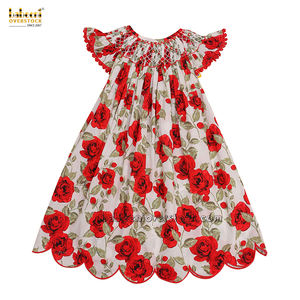 Robe longue vintage décontractée pour filles, motif géométrique brodé à la main, 100% coton certifié OEKO-TEX, ignifuge, ODM, prête pour le printemps - Product Image 2