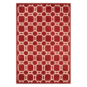 Tapis modernes de couleur vive de haute qualité BT 12 tapis tuftés à la main rouges acheter de petits quantité minimale de commande au prix de gros