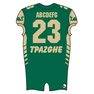 Ensembles d'uniformes de football américain personnalisés en gros, respirants, à séchage rapide, à manches courtes, impression par sublimation, 100% polyester - Product Image 2