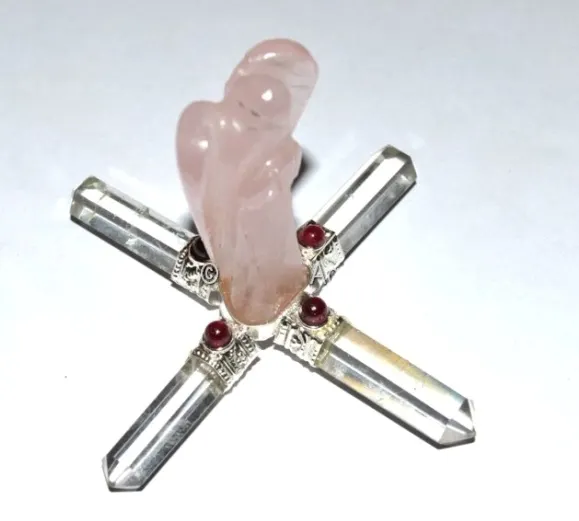 Best Supplier of Rose Quartz Angel Generator Buy healing metaphysical Crystal tools
