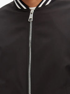 Chaqueta Bomber Clásica para Hombre, Estilo Urbano, Cuello Alto, Cierre de Cremallera, Técnica Lavada, Servicio OEM, Reversible, Resistente al Viento - Product Image 4