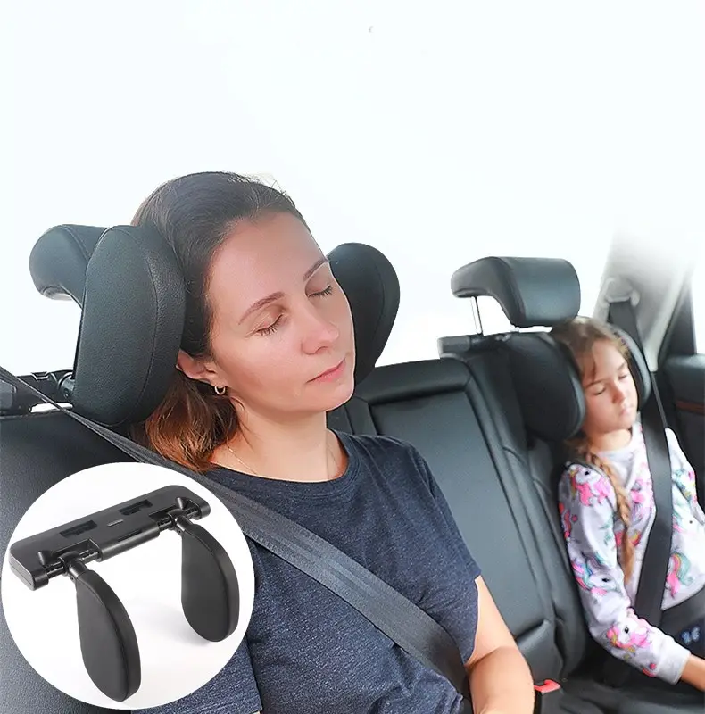 Travesseiro de viagem para cabeça, acessórios interiores para viagem familiar, suporte de carro, descanso para cabeça e pescoço, travesseiro para crianças