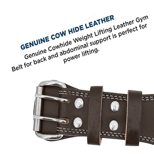 Cinturón de Levantamiento de Pesas Ajustable de Cuero Genuino y PU para Hombre - Soporte Lumbar para Levantamiento de Pesas - Product Image 6