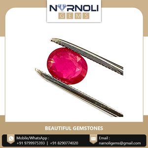 พลอยทับทิมทรงกลมเหลี่ยมเพชรพลอยคู่หนึ่ง สีแดงเข้ม สำหรับต่างหูสั่งทำพิเศษและงานสร้างสรรค์เครื่องประดับชั้นดี - Product Image 4