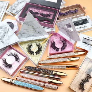 Marque priv&eacute;e Nouveau Style Marbre Folio Bo&icirc;te &agrave; Cils Magn&eacute;tique Dramatique 25mm Fournisseur de Cils De <strong>Vison</strong> - Product Image 4