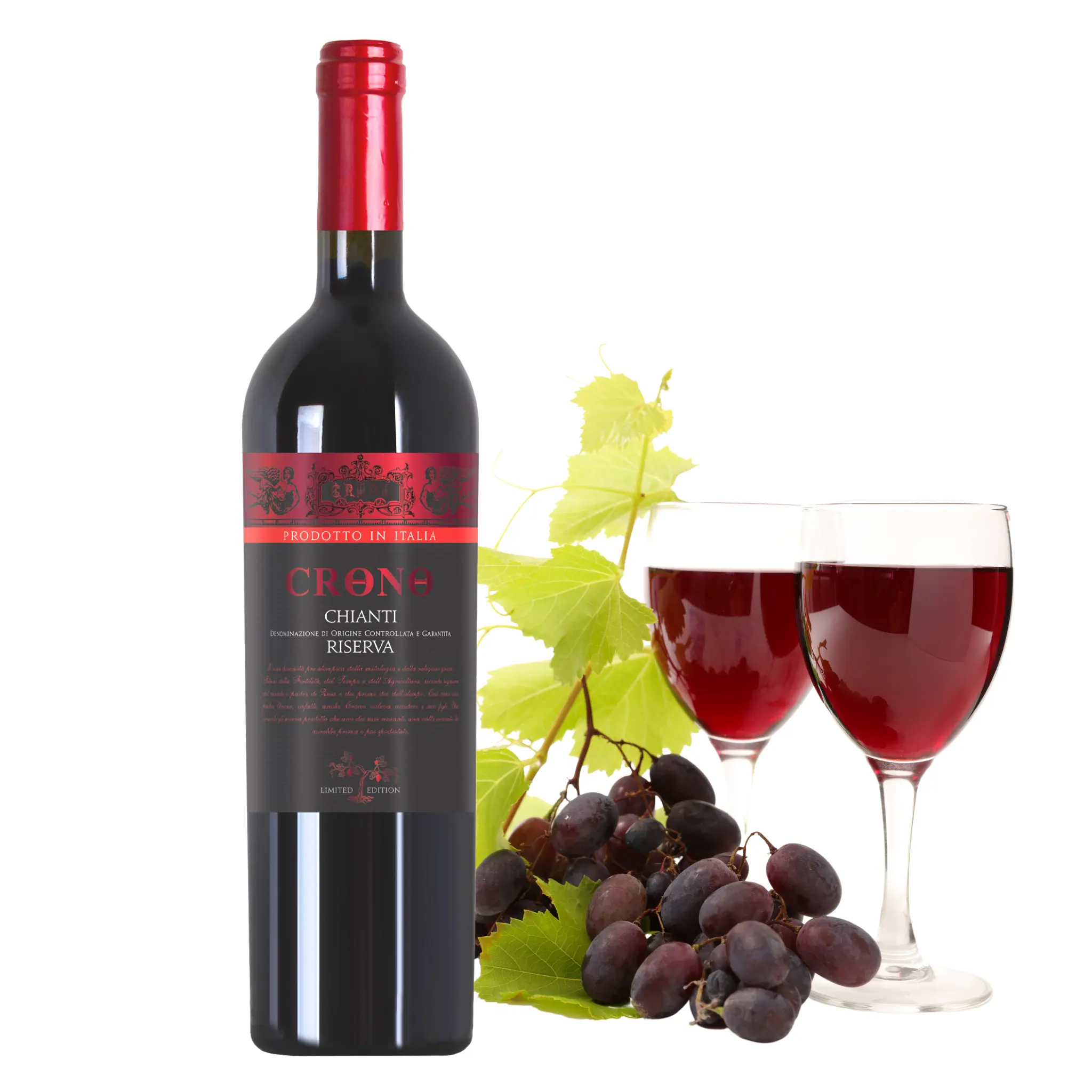 Italiaanse Rode Wijn Merk Crono - Chianti Docg Reserve-Wijn Flessen 750 Ml-Alcohol Wijn 13,5%-Dropship-Voor Verkoop