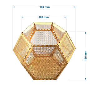 Handmade Antiqued Golden Metal Candelabra Customizable Votive Candle <b>Jars</b> Tea Light Holders for Home Wedding Christmas Decor - Product Image 6