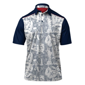 เสื้อโปโลเล่นกอล์ฟผ้าโพลีเอสเตอร์ระบายอากาศได้ดีความชื้นสูงสำหรับฤดูร้อน - Product Image 1