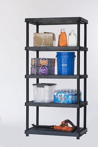 5-SHELF Heavy Duty Tiện Ích Nhựa freestanding thông gió kệ đơn vị, 72 "x 36" x 18" - Product Image 5