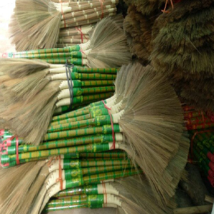 Asian Broom,burma Grass Broom Handmade by Vietnam Wood Bamboo