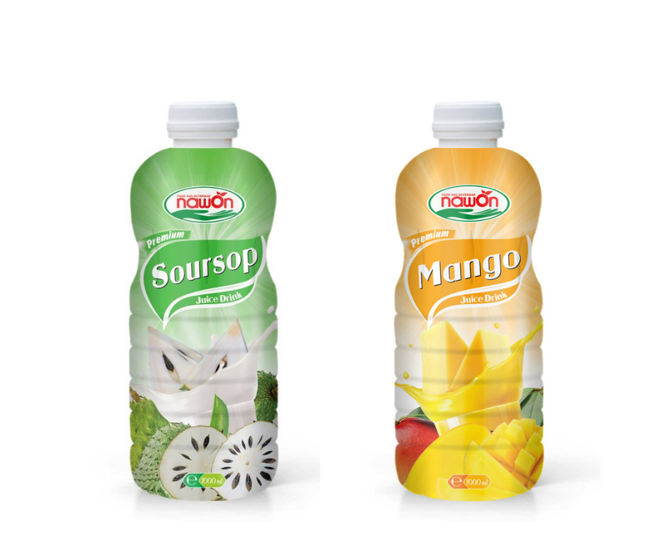 Premium Quality NAWON 1L Real Lychee Juice PP Bottle Free Sample OEM ISO HACCP Beverage Manufacturer