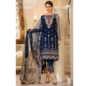 Mousseline de soie indienne du pakistan pour mariage, collection de fête de l'aïd, costume de guerre des etoiles, modèle de kameez, tendance 1107 - Product Image 1