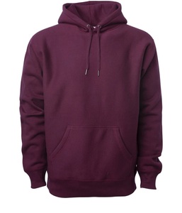 Mens de moda Jersey atlética sudaderas con capucha de Color sólido de peso pesado de lana - Product Image 3