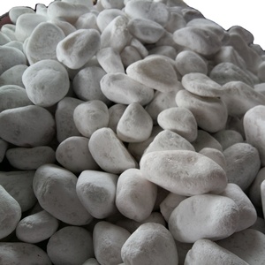 Pavés décoratifs économiques en pierre naturelle blanche comme la neige avec surface polie de taille personnalisée pour l'aménagement paysager d'hôtel - Product Image 4