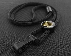 Trendy Round Rope Cord Lanyard with golden circled - Product Image 1