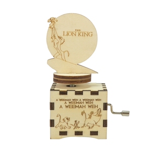 De la mano de madera manivela parte superior de música caja de música de <span class=keywords><strong>El</strong></span> <span class=keywords><strong>Rey</strong></span> León - Product Image 5