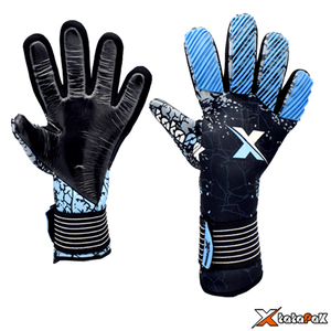 Gants de gardien de but en cuir professionnels de haute qualité de Direct Factory en caoutchouc antidérapant et personnalisé pour gardien de but de football - Product Image 3